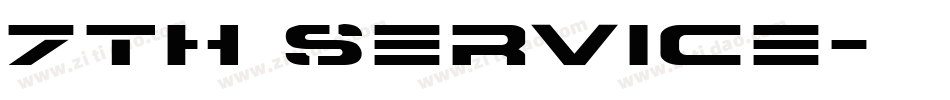 7th Service字体转换